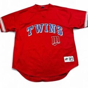 Vintage 2001 Y2K Minnesota Twins mesh v-neck jersey shirt size XL MLB